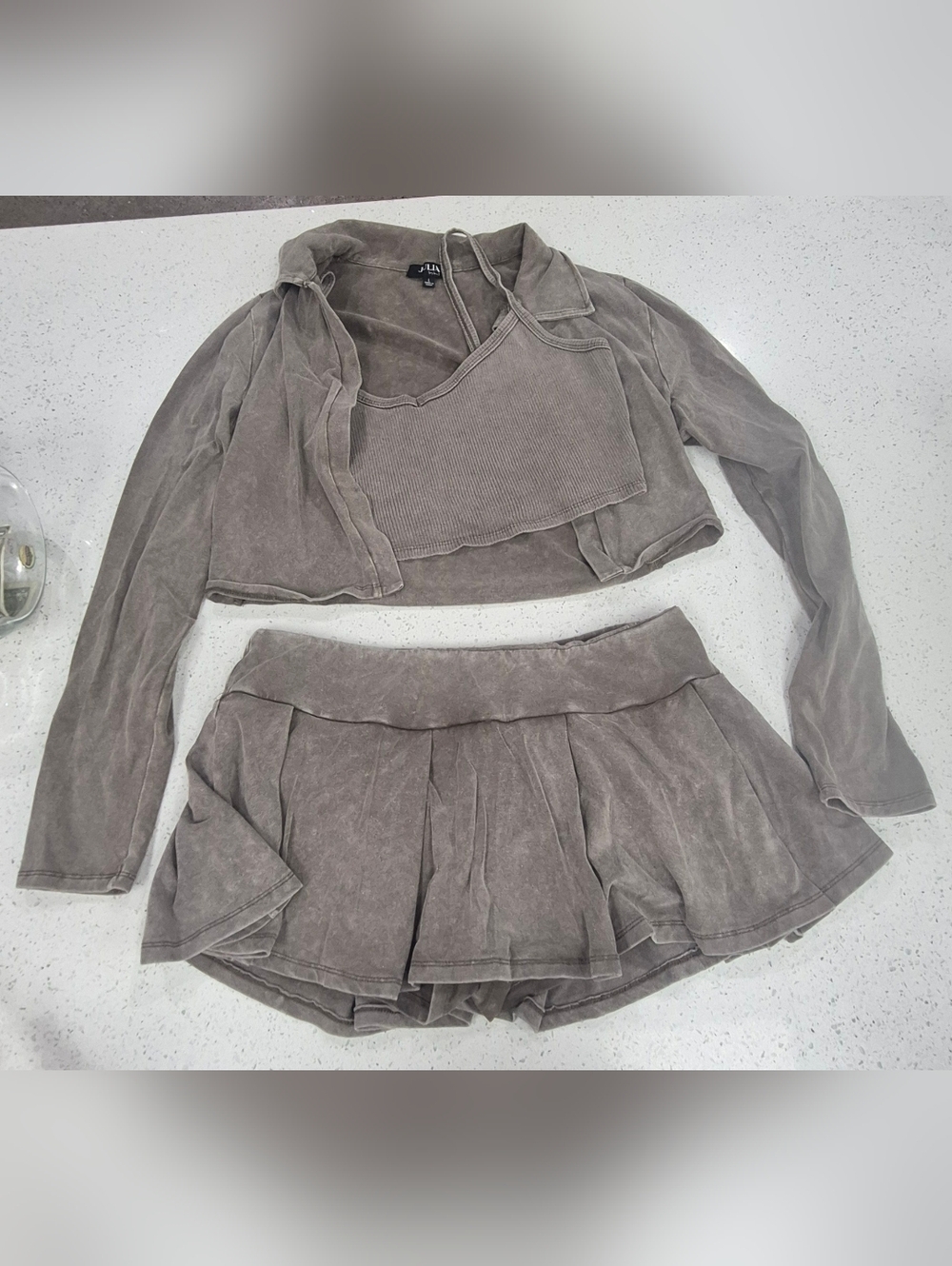 Julia By J 3 Piece Mini Skort Set